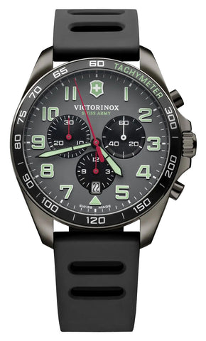 update alt-text with template Watches - Mens-Victorinox Swiss Army-241891-12-hour display, 40 - 45 mm, black pvd case, chronograph, date, FieldForce, gray, mens, menswatches, new arrivals, round, rpSKU_241852, rpSKU_241854, rpSKU_241893, rpSKU_241900, rpSKU_241929, rubber, seconds sub-dial, stainless steel case, swiss quartz, Tachymeter, Victorinox Swiss Army, watches-Watches & Beyond