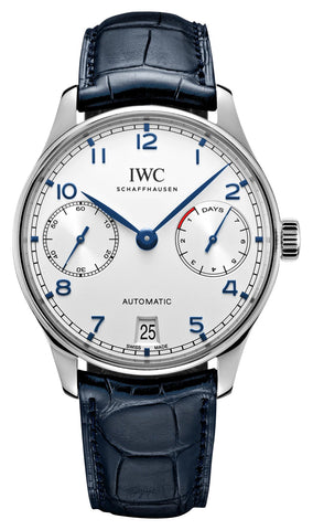 update alt-text with template Watches - Mens-IWC-IW500705-40 - 45 mm, date, IWC, leather, mens, menswatches, new arrivals, Portugieser, power reserve indicator, product_ContactUs, round, rpSKU_IW500710, rpSKU_L26664517, rpSKU_MP6807-SS002-112-1, rpSKU_NB3010-52A, rpSKU_PT6368-SS002-330-1, seconds sub-dial, silver-tone, stainless steel case, swiss automatic, watches-Watches & Beyond