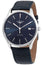 Watches - Mens-Longines-L49604922-35 - 40 mm, blue, date, leather, Longines, Lyre, mens, menswatches, new arrivals, round, stainless steel case, swiss automatic, watches-Watches & Beyond