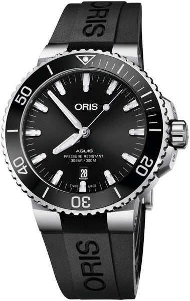 update alt-text with template Watches - Mens-Oris-733 7730 4134-RS-40 - 45 mm, Aquis, black, date, divers, mens, menswatches, new arrivals, Oris, round, rpSKU_733 7730 4135-MB, rpSKU_733 7730 4135-RS-Black, rpSKU_733 7730 4135-RS-Blue, rpSKU_733 7730 4157-RS, rubber, stainless steel case, swiss automatic, uni-directional rotating bezel, watches-Watches & Beyond