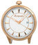 Desk Clocks-Montegrappa-IDFOTCRW-date, desk clock, desk clocks, Fortuna, Montegrappa, rose gold plated, round, silver-tone, swiss quartz-Watches & Beyond