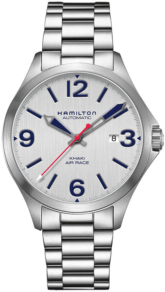 Watches - Mens-Hamilton-H76525151-40 - 45 mm, brushed steel, date, Hamilton, Khaki Aviation, mens, menswatches, round, special / limited edition, stainless steel band, stainless steel case, swiss automatic, watches-Watches & Beyond