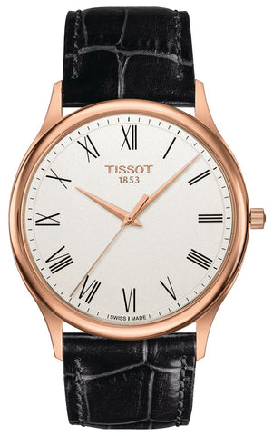 Watches - Mens-Tissot-T926.410.76.013.00-35 - 40 mm, 40 - 45 mm, cream, leather, mens, menswatches, new arrivals, rose gold case, round, swiss quartz, T-Gold, Tissot, watches-Watches & Beyond