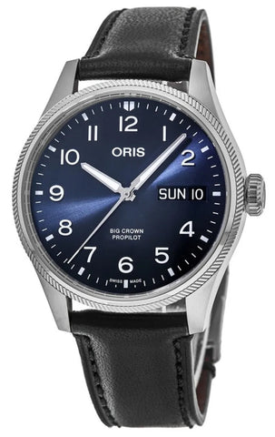 update alt-text with template Watches - Mens-Oris-752 7760 4065-LS-Black-40 - 45 mm, Big Crown ProPilot, blue, date, day, leather, mens, menswatches, new arrivals, Oris, round, rpSKU_752 7760 4065-FS, rpSKU_752 7760 4065-LS-Brown, rpSKU_752 7760 4065-MB, rpSKU_752 7760 4164-FS, rpSKU_752 7760 4164-LS, stainless steel case, swiss automatic, watches-Watches & Beyond
