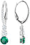 Jewelry - Earrings-Swarovski-5414682-Attract Trilogy, clear, earring, earrings, green, Mother's Day, silver-tone, stainless steel, Swarovski Jewelry, womens-Watches & Beyond