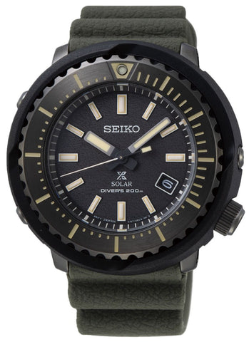 Watches - Mens-Seiko-SNE543P1-45 - 50 mm, black, black PVD case, date, divers, mens, menswatches, Prospex, round, Seiko, silicone band, solar, uni-directional rotating bezel, watches-Watches & Beyond