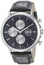Watches - Mens-Edox-01120-3-GIN-40 - 45 mm, chronograph, date, day, Edox, gray, leather, Les Bemonts, mens, menswatches, round, stainless steel case, swiss automatic, watches-Watches & Beyond