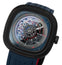 update alt-text with template Watches - Mens-SEVENFRIDAY-T3/03-45 - 50 mm, automatic, black PVD case, blue, leather, mens, menswatches, new arrivals, rpSKU_P2C/01, rpSKU_T1/08, rpSKU_T1/09, rpSKU_T2/03, rpSKU_T2/06, SevenFriday, skeleton, square, T-Series, watches-Watches & Beyond
