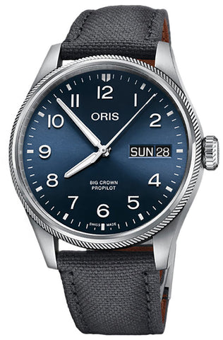 update alt-text with template Watches - Mens-Oris-752 7760 4065-FS-40 - 45 mm, Big Crown ProPilot, blue, date, day, fabric, mens, menswatches, new arrivals, Oris, round, rpSKU_752 7760 4065-LS-Black, rpSKU_752 7760 4065-LS-Brown, rpSKU_752 7760 4065-MB, rpSKU_752 7760 4164-FS, rpSKU_752 7760 4164-LS, stainless steel case, swiss automatic, watches-Watches & Beyond