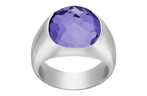 update alt-text with template Jewelry - Ring-Swarovski-5184638-8 / 58, crystals, Dot, purple, ring, rings, rpSKU_5158366, rpSKU_5160888, rpSKU_5184603, rpSKU_5184634, rpSKU_5237788, silver-tone, stainless steel, Swarovski crystals, Swarovski Jewelry, womens-Watches & Beyond