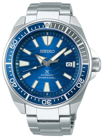 Watches - Mens-Seiko-SRPD23K1-40 - 45 mm, automatic, blue, date, divers, mens, menswatches, Prospex, round, Seiko, special / limited edition, stainless steel band, stainless steel case, uni-directional rotating bezel, watches-Watches & Beyond
