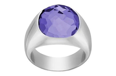 update alt-text with template Jewelry - Ring-Swarovski-5158366-7 / 55, crystals, Dot, purple, ring, rings, rpSKU_5160888, rpSKU_5184603, rpSKU_5184634, rpSKU_5184638, rpSKU_5237788, silver-tone, stainless steel, Swarovski crystals, Swarovski Jewelry, womens-Watches & Beyond
