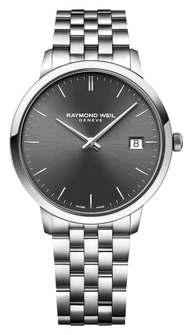 update alt-text with template Watches - Mens-Raymond Weil-5585-ST-60001-40 - 45 mm, date, gray, mens, menswatches, new arrivals, Raymond Weil, round, rpSKU_5585-ST-50001, rpSKU_5585-STC-00353, rpSKU_5585-STC-00659, rpSKU_5588-ST-20001, rpSKU_5588-ST-60001, stainless steel band, stainless steel case, swiss quartz, Toccata, watches-Watches & Beyond
