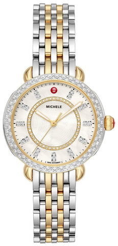update alt-text with template Watches - Womens-Michele-MWW30B000002-30 - 35 mm, diamonds / gems, Michele, mother-of-pearl, new arrivals, round, rpSKU_MWW06G000002, rpSKU_MWW21B000138, rpSKU_MWW30A000001, rpSKU_MWW30A000005, rpSKU_MWW30B000001, Sidney, stainless steel band, stainless steel case, swiss quartz, two-tone band, two-tone case, watches, womens, womenswatches-Watches & Beyond