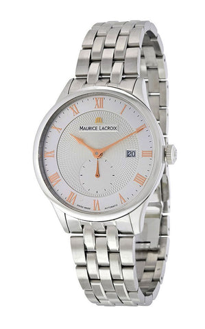 Watches - Mens-Maurice Lacroix-MP6907-SS002-111-1-35 - 40 mm, 40 - 45 mm, date, Masterpiece, Maurice Lacroix, mens, menswatches, round, seconds sub-dial, silver-tone, stainless steel band, stainless steel case, swiss automatic, watches-Watches & Beyond