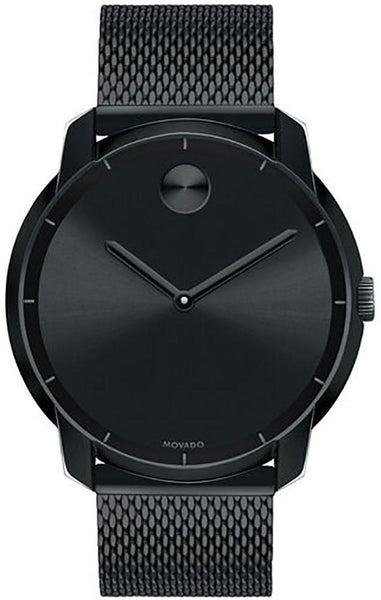 Watches - Mens-Movado-3600261-40 - 45 mm, black, black PVD band, black PVD case, Bold, mens, menswatches, Movado, round, swiss quartz, watches-Watches & Beyond