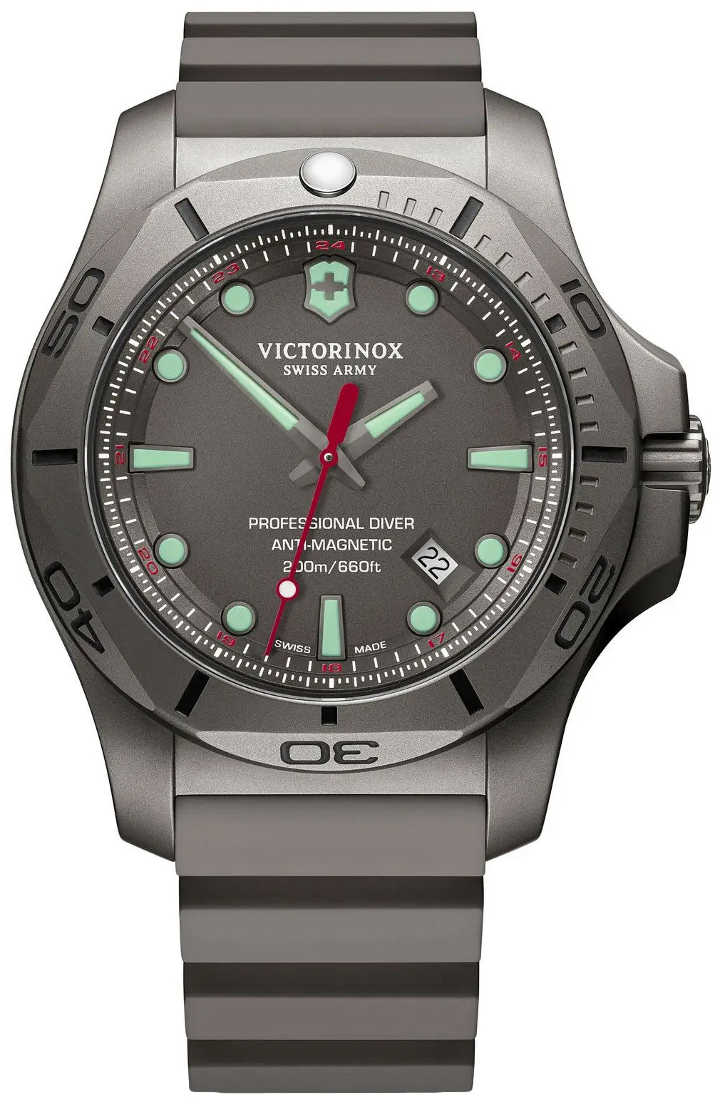 update alt-text with template Watches - Mens-Victorinox Swiss Army-241810-40 - 45 mm, 45 - 50 mm, date, divers, gray, I.N.O.X., mens, menswatches, new arrivals, round, rpSKU_241695, rpSKU_241798, rpSKU_241816, rpSKU_241817, rpSKU_241818, rubber, swiss quartz, titanium case, uni-directional rotating, Victorinox Swiss Army, watches-Watches & Beyond