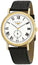update alt-text with template Watches - Mens-Longines-L48052112-35 - 40 mm, date, leather, Longines, mens, menswatches, new arrivals, Presence, round, seconds sub-dial, swiss automatic, watches, white, yellow gold plated-Watches & Beyond