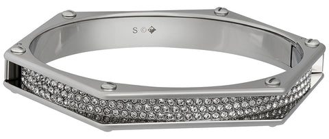 Jewelry - Bracelets-Swarovski-5098835-Bolt, bracelet, bracelets, clear, crystals, Mother's Day, silver-tone, stainless steel, Swarovski crystals, Swarovski Jewelry, womens-Watches & Beyond