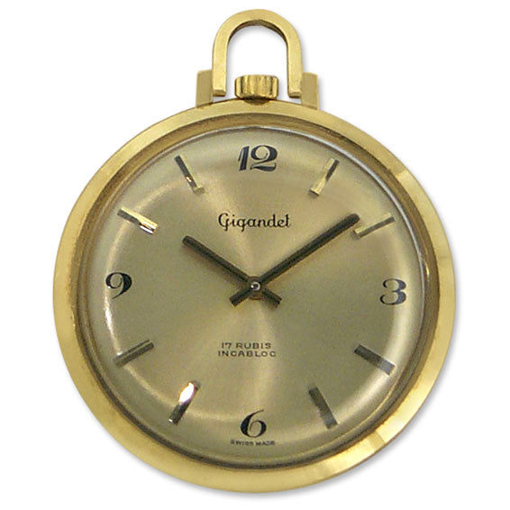 update alt-text with template Pocket Watches-Gigandet-PWG0300-35 - 40 mm, 40 - 45 mm, Gigandet, gold-tone, mens, menswatches, pocket watch, pocket watches, pre-owned, round, swiss manual winding, watches, yellow gold case-Watches & Beyond