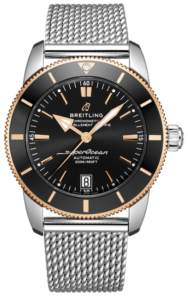 update alt-text with template Watches - Mens-Breitling-UB2010121B1A1-40 - 45 mm, black, Breitling, compass, COSC, date, divers, mens, menswatches, new arrivals, round, special / limited edition, stainless steel band, stainless steel case, Superocean Heritage, swiss automatic, uni-directional rotating bezel, watches-Watches & Beyond