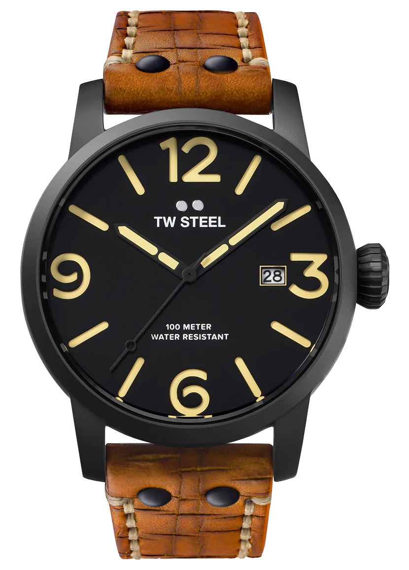 update alt-text with template Watches - Mens-TW Steel-MS31-40 - 45 mm, 45 - 50 mm, black, black PVD case, date, leather, Maverick, mens, menswatches, new arrivals, quartz, round, rpSKU_CE1006, rpSKU_CS43, rpSKU_MB12, rpSKU_MS32, rpSKU_MS84, TW Steel, watches-Watches & Beyond